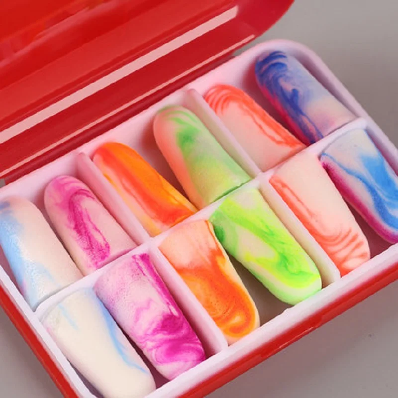 6/10 шт новые мягкие затычки для ушей из пенопласта защита от шума сна учебы