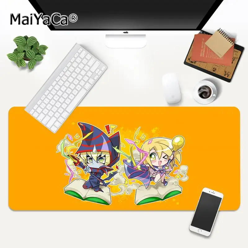 

YuGiOh dark magician girl Gamer Speed Mice Rubber Mousepad XL Large Gamer Keyboard PC Desk Mat Takuo Computer Tablet Mouse mat