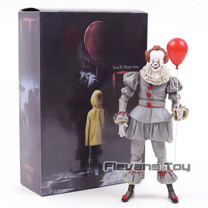 box NECA Stephen King's It Pennywise Джокер, клоун BJD Joint Move Фигурки игрушки куклы для Хэллоуина подарок - Цвет: box