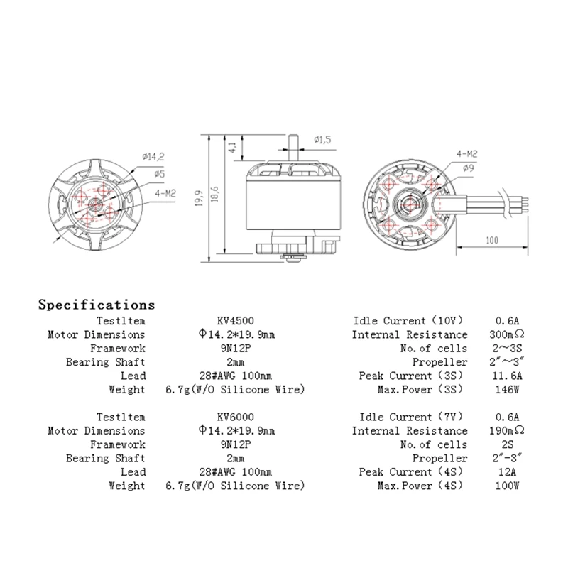 

Emax ECO Series 1106 Brushless Motor for RC Drone FPV Racing Drone