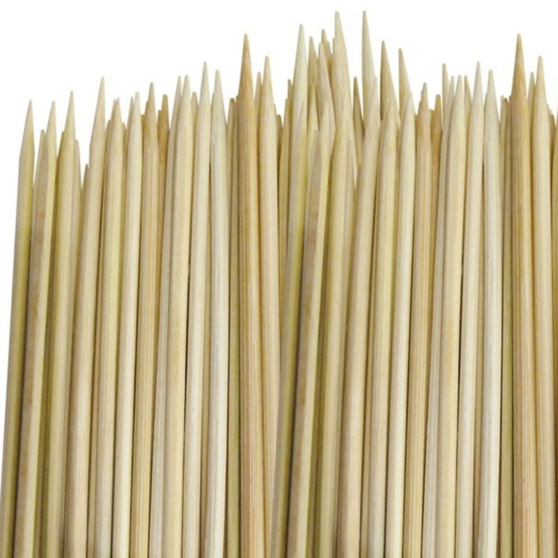 100 x SKEWERS IN BAMBOO (CARDED) Size 250mm | Дом и сад