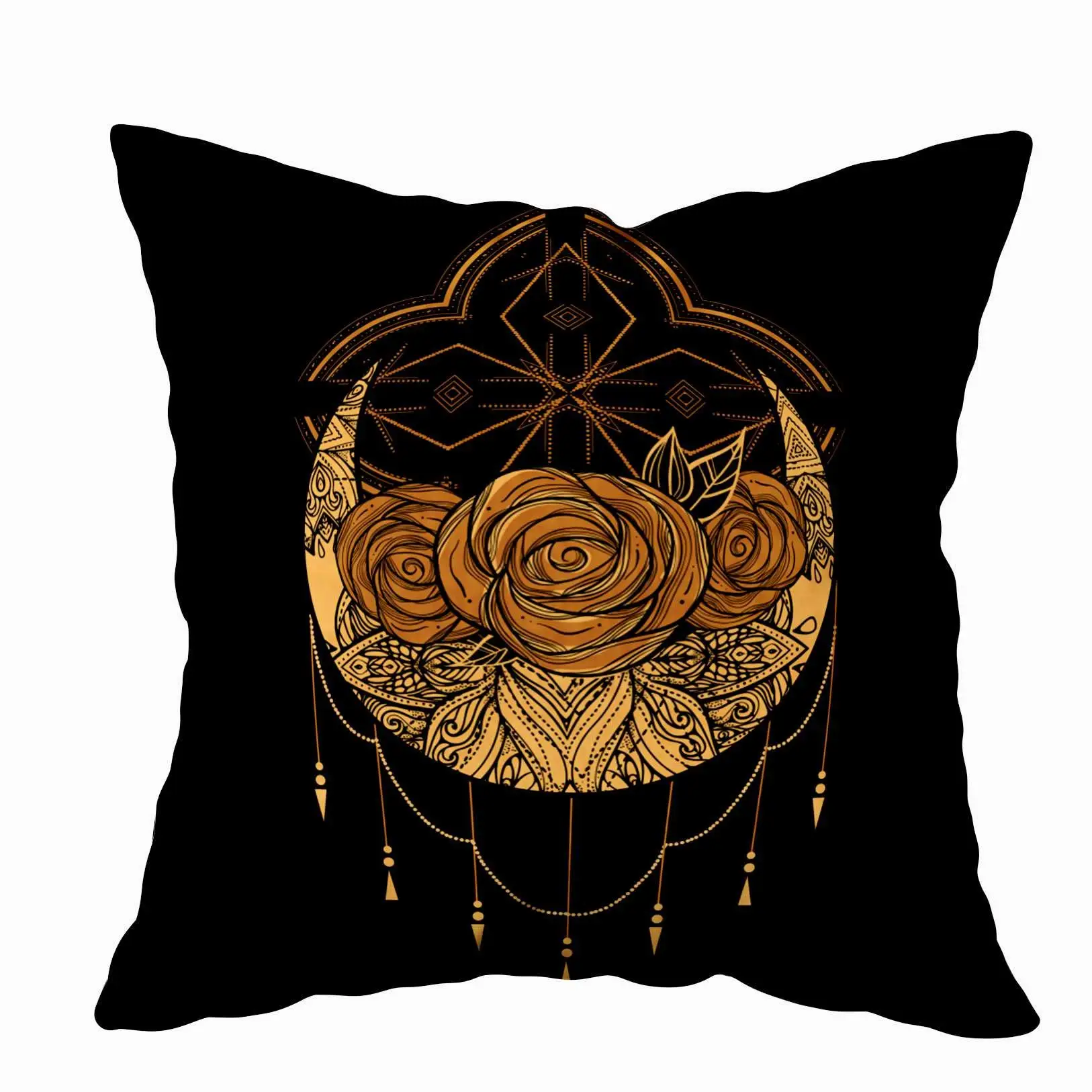 

Body Pillow Case with Zipper, Zippered Pillowcases Inch Throw Pillow Covers Bohemian Flash Tattoo Moon Roses Dreamcatcher for