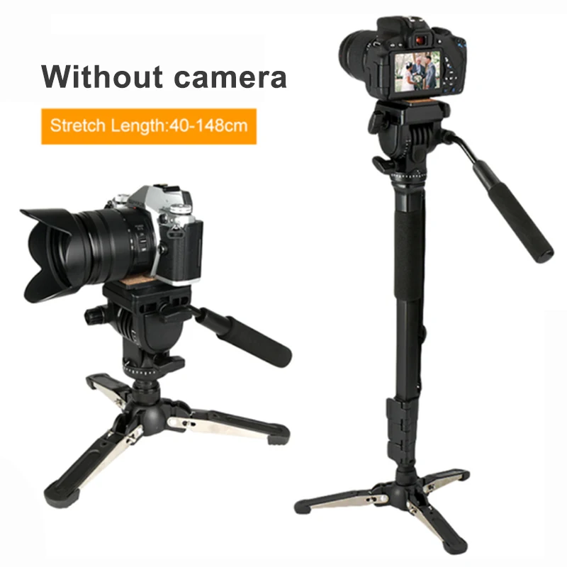 ГОРЯЧАЯ камера монопод Комплект телескопические видео Моноподы Алюминиевый