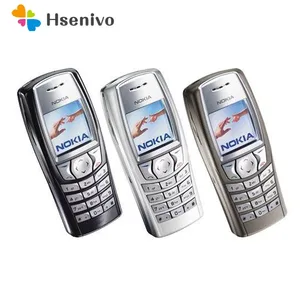 nokia 6610i refurbished original unlocked gsm bar mobile phone suppport englishrussianarabic keyboard 1 year warranty free global shipping