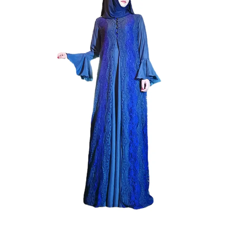 Muslim Women's Wear Long Sleeve Dress Bell   Ethnic Clothes