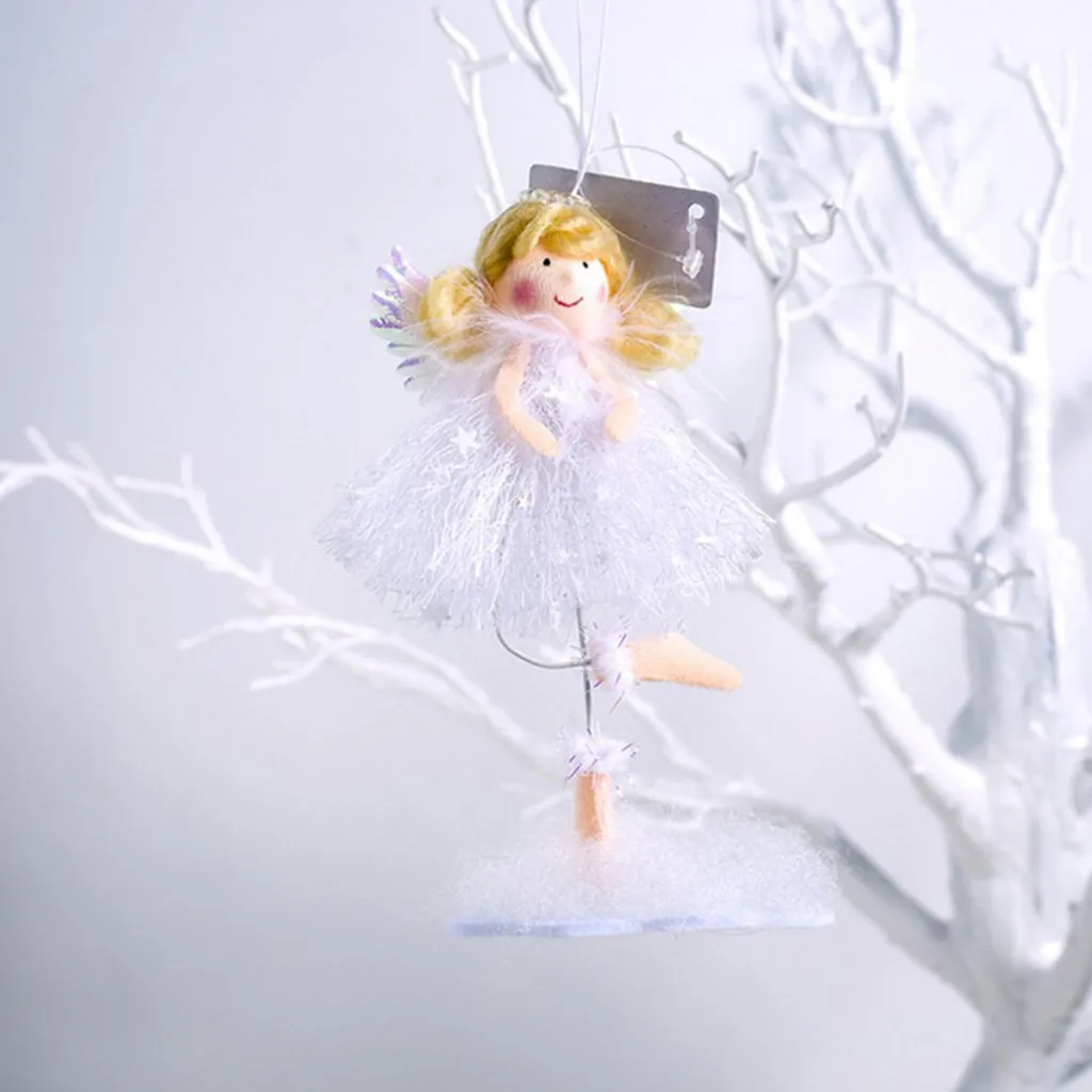 Милый Ангел кукла девочка Лыжная подвеска Рождественская елка украшения для
