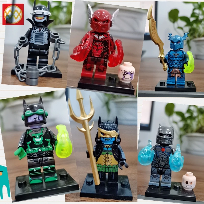 Блоки "бетмен" DC super hero Брюс Уэйн Лига Справедливости Темный рыцарь летучая мышь, который смеется WM669 строительные блоки игрушки для детей, подарки