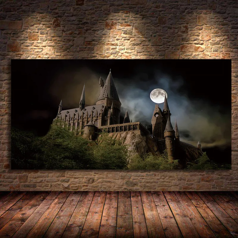 

Harries Hogwartses Owl School Poster Potteres Oil Canvas Painting Wall Art Print Pictures for Bedroom Kids Room Decor Cuadros