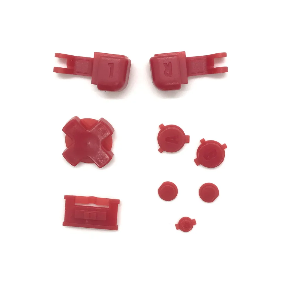 Набор кнопок для клавиатуры Gameboy Advance SP R L A B D-Pad 14 цветов с кнопками включения и