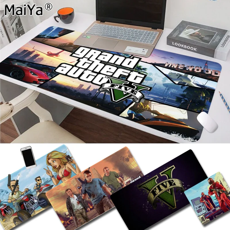 Maiya GTA V Grand Theft Auto прочный резиновый коврик для мыши бесплатная доставка большой