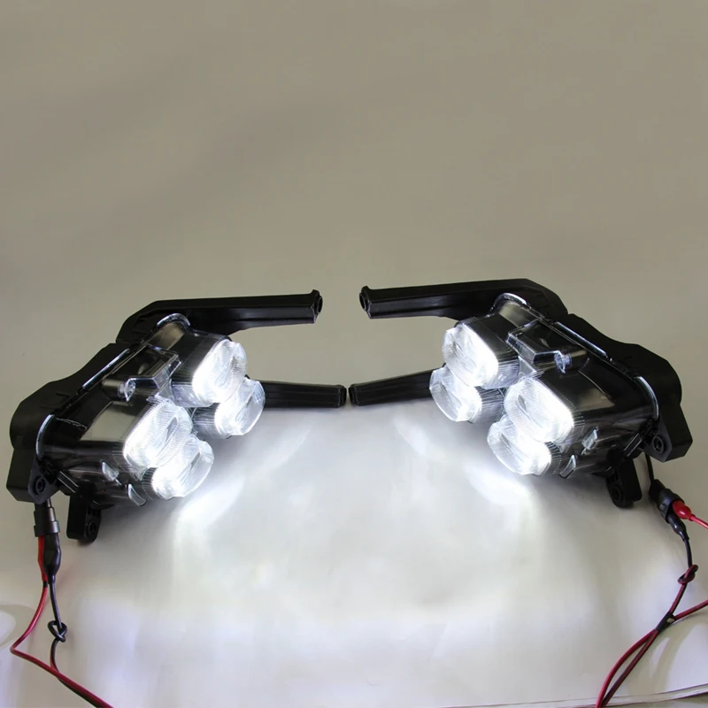 

for Kia Kx5 Daytime Running Light Modified Four-Eye Fog Lamp Assembly Running Light LED Daytime Running Light 2Pcs