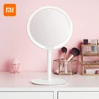 Зеркало для макияжа Xiaomi Mijia, LED, USB, перезаряжаемое, настольное, LED лампа 900lux HD, регулируемая яркость, окружающее косметическое зеркало