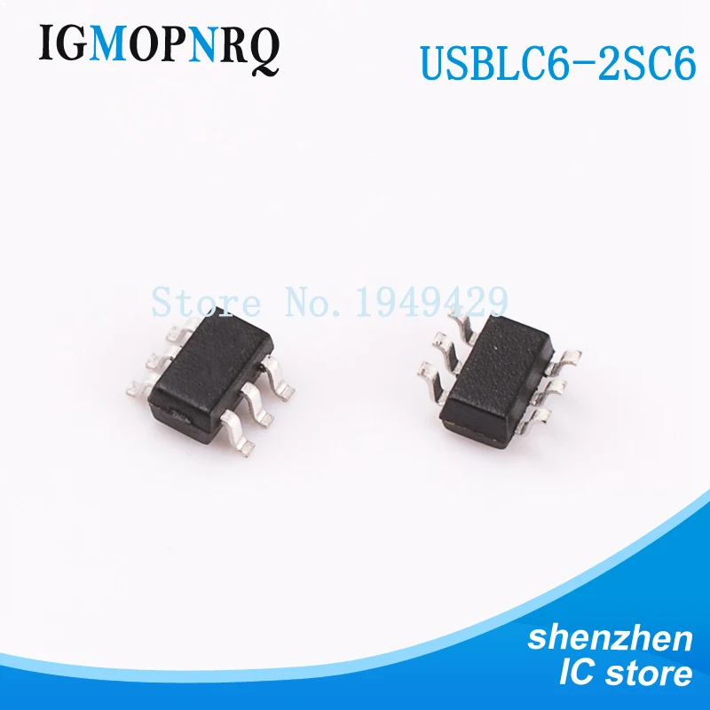 10 шт. USBLC6-2SC6 SOT23 USBLC6 UL26 ESD suppressor /TVS диод Защита низкая крышка новый оригинальный |