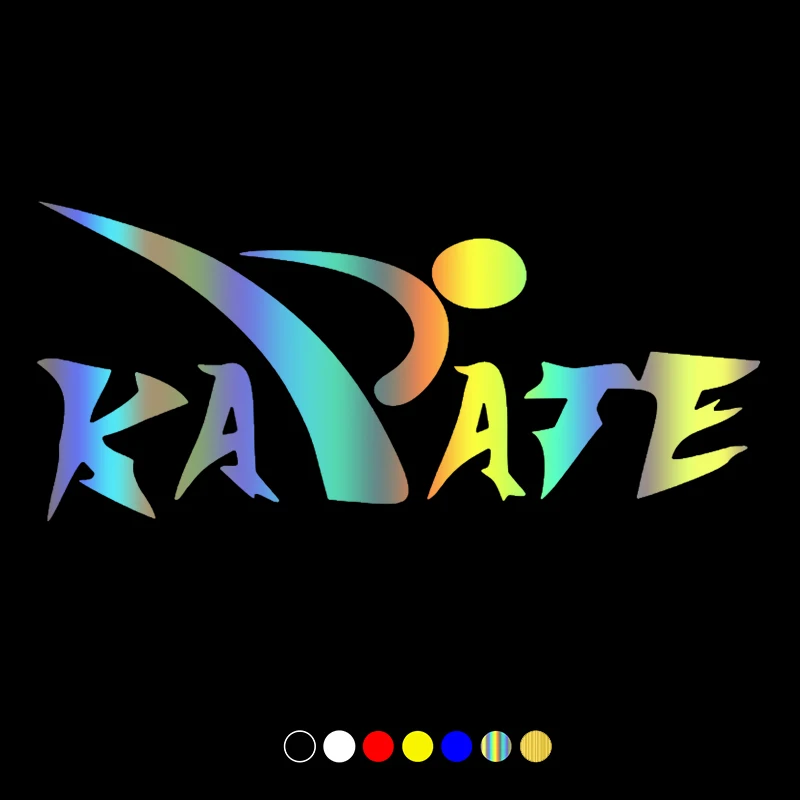 

CS31044# Various Sizes Die-Cut Vinyl Decal Karate Car Sticker Waterproof Auto Decors on Car Body Bumper Rear Window