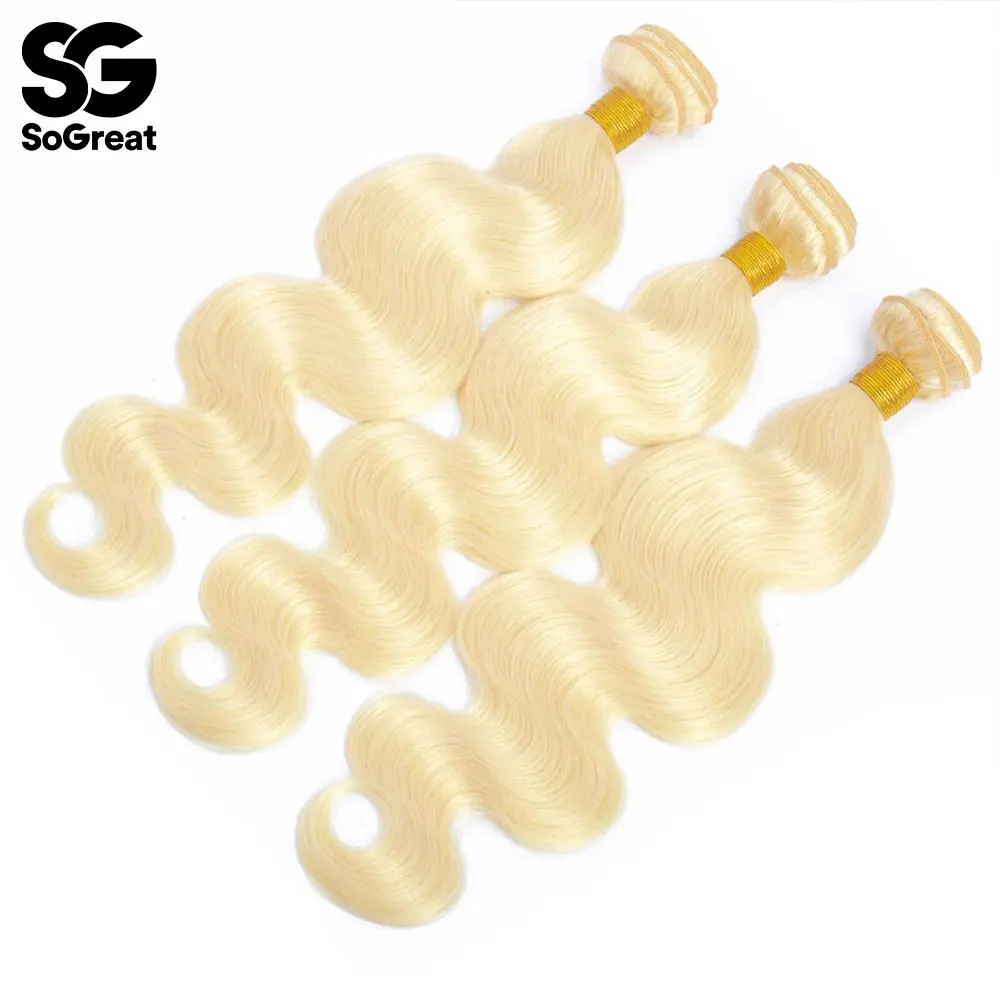 

613 Blonde Bundles Brazilian Hair Weave Body Wave Bundles Human Hair Extensions 613 Hair Extension Body Wave Human Hair Bundles