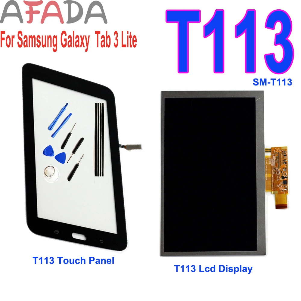 7 дюймовый ЖК дисплей для Samsung GALAXY Tab 3 Lite SM T113 версия с Wi Fi сенсорным экраном и