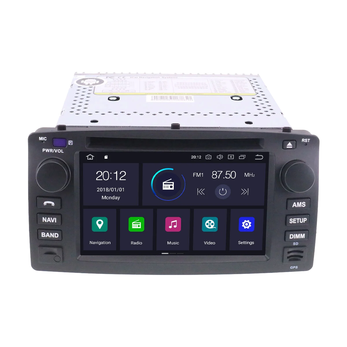 Автомобильный проигрыватель Android 10 PX5/PX6 навигация для Toyota corolla 2001-2006