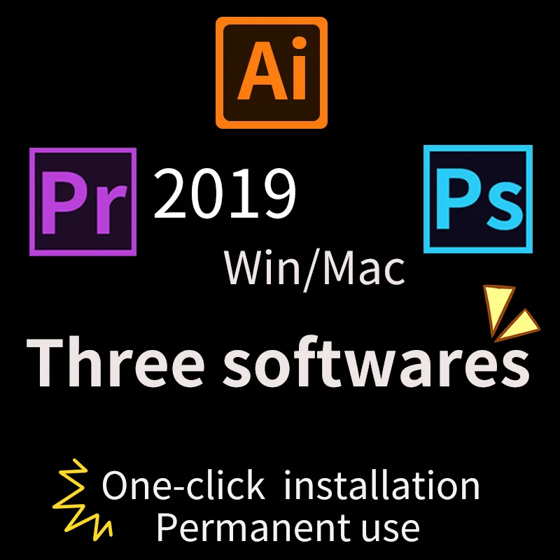 

Combination special offer] 2019 Photoshop, Illustrator and premiere ProLifetime for WIN and MAC