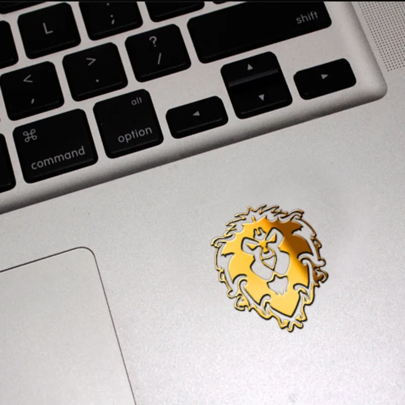 

SLILE Wow World Of Warcraft Surrounding Metal Sticker Tribal Alliance Lich King Mobile For Cell Phone Anti Radiation Protection