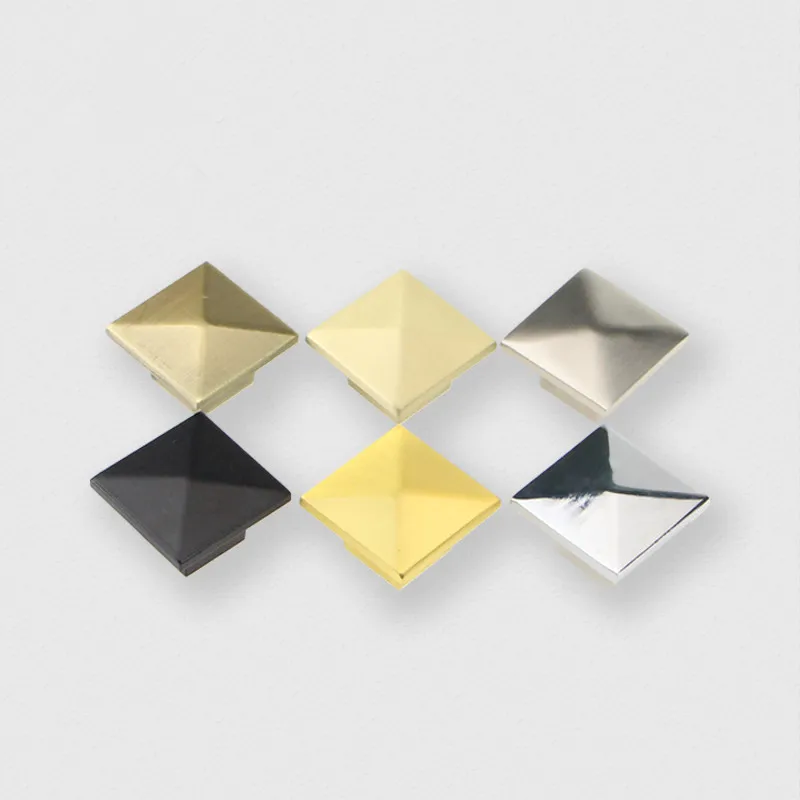 Современные квадратные ручки шкафа из цинкового сплава европейские с одним