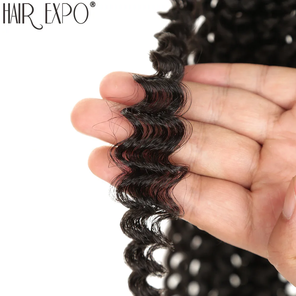 18 дюймов страсть твист вязание крючком коса волос для наращивания синтетический