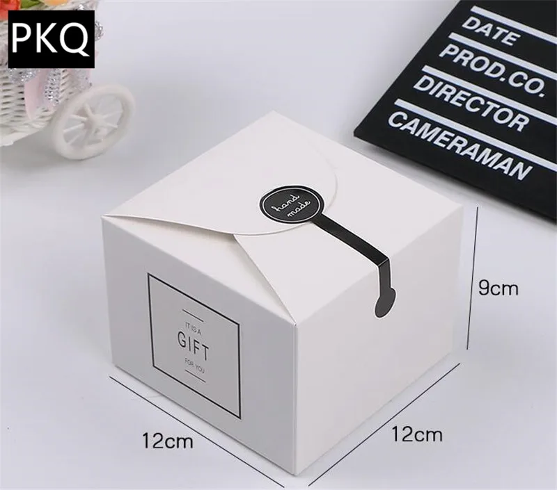 Новое поступление пустой Бумага коробка для Muffin/карамельный цвет небольшая