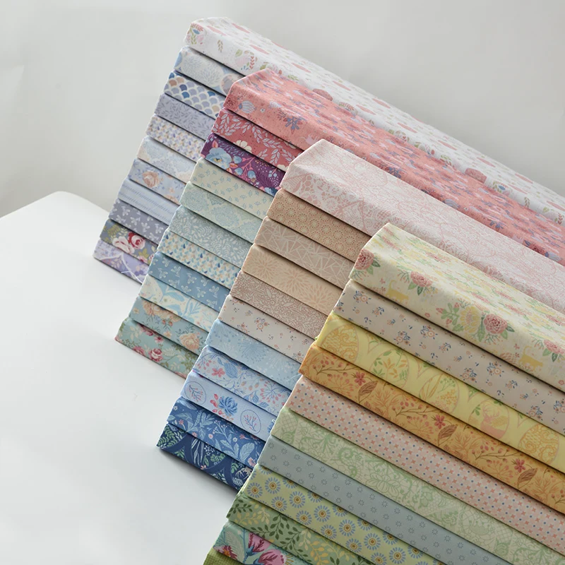 11 шт. 25x25 см цветочный серии набор для шитья плотная натуральный хлопок ткань DIY