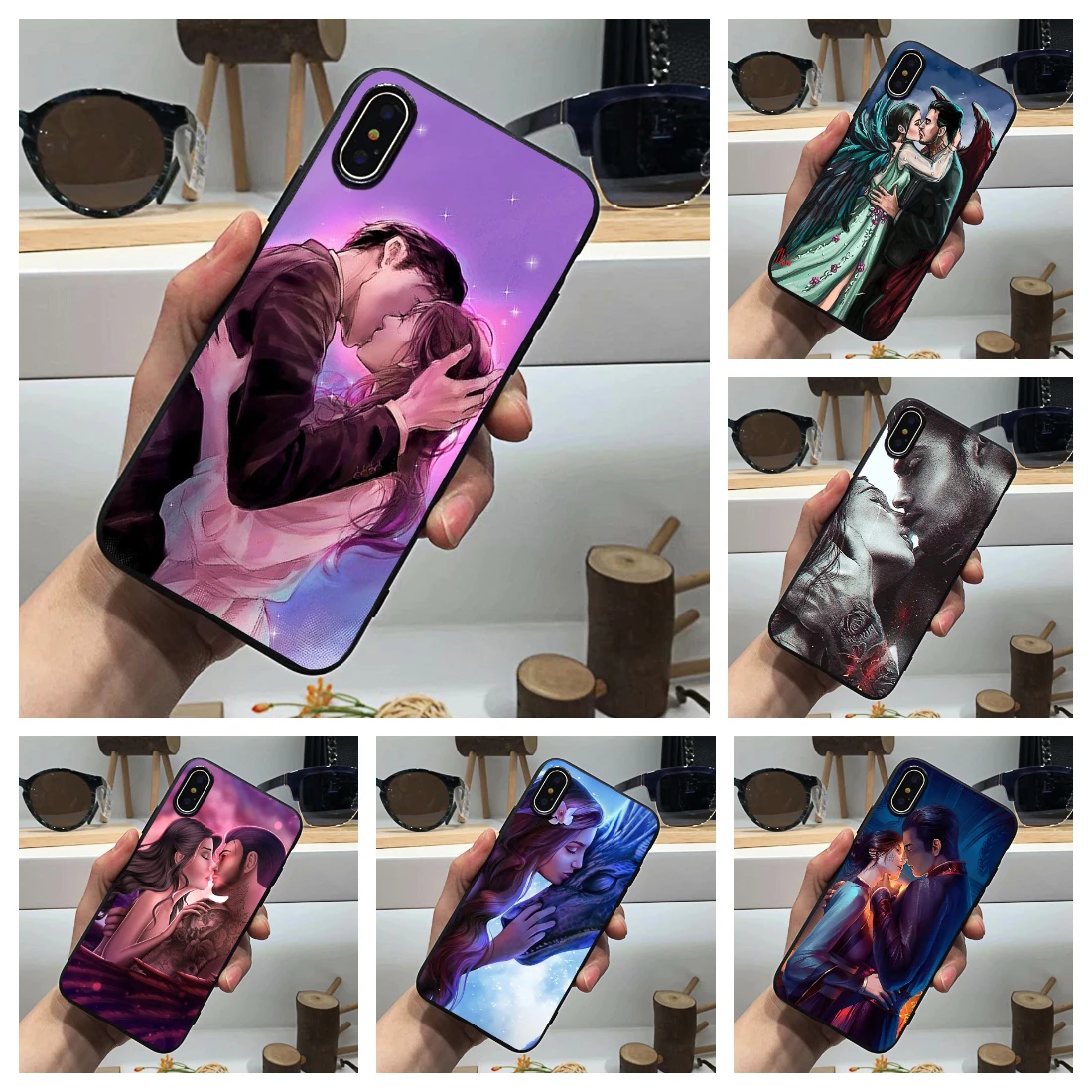 Romance Club чехол для телефона пара новый Sotf Tpu черный Apple Iphone Se2020 11pro Max 6 6s 7 8plus 5s 5 X XS XR