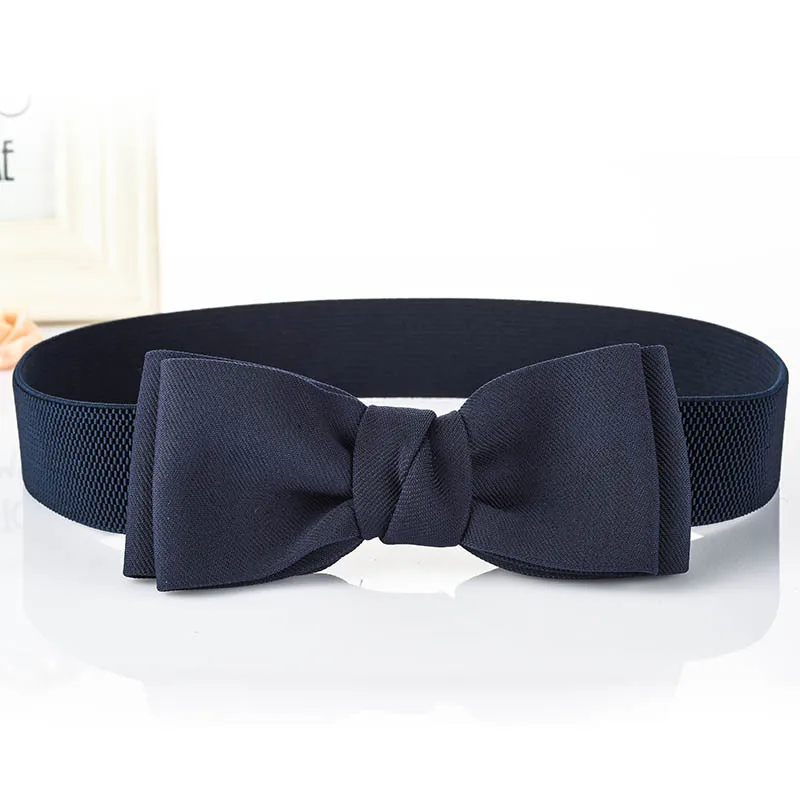Модный женский элегантный пояс из искусственной кожи с бантом широкий