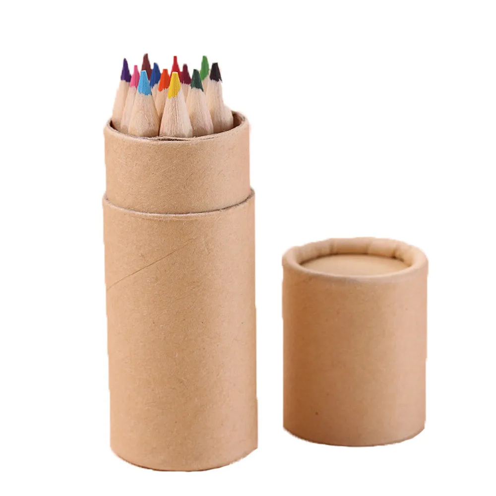 

12 цветных карандашей, маленькие карандаши, цветные карандаши, свинцовые канцелярские принадлежности для офиса, письма и живописи, Новые сту...