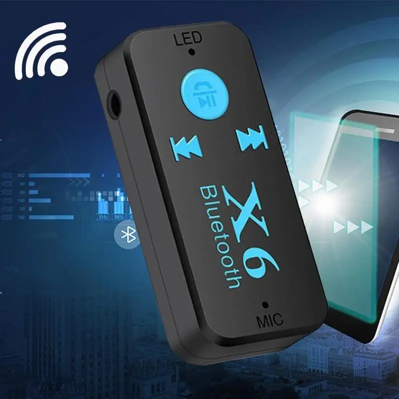 Aux 3 5 мм Автомобильный Bluetooth музыкальный приемник MP3 плеер звонки в режиме громкой
