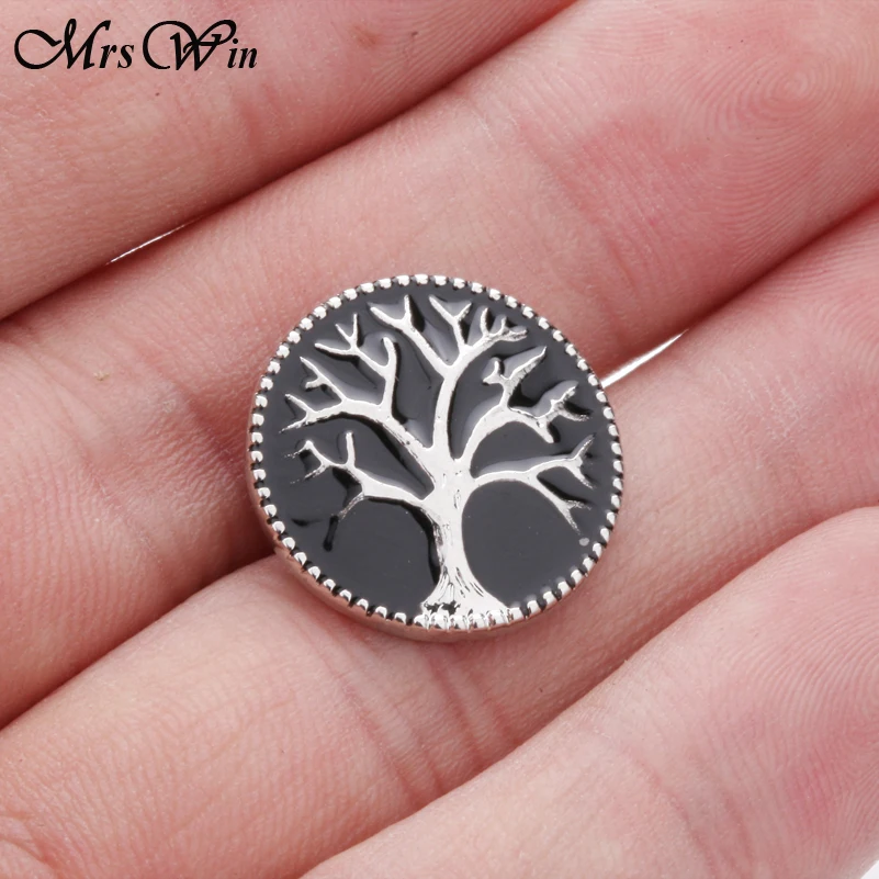 6 шт./лот новые застежки ювелирные изделия картина маслом дерево жизни 18 мм для