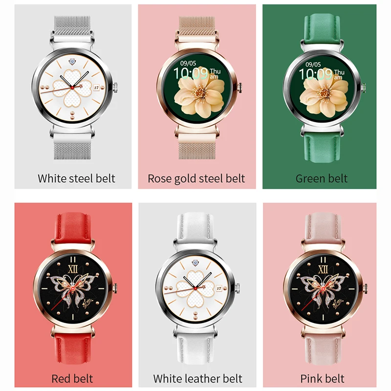 

New Fashion Smart Watch Women Heart Rate Blood Pressure Ladies Watch Multifunctional Waterproof Fitness Smart Watches Woman