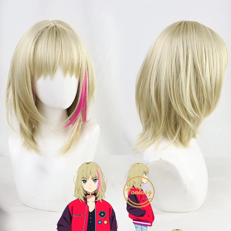 

Kawai Rika аниме чудо яйцо приоритет Косплей термостойкие золотые волосы Хэллоуин вечерние НКА + Бесплатный парик шапочка