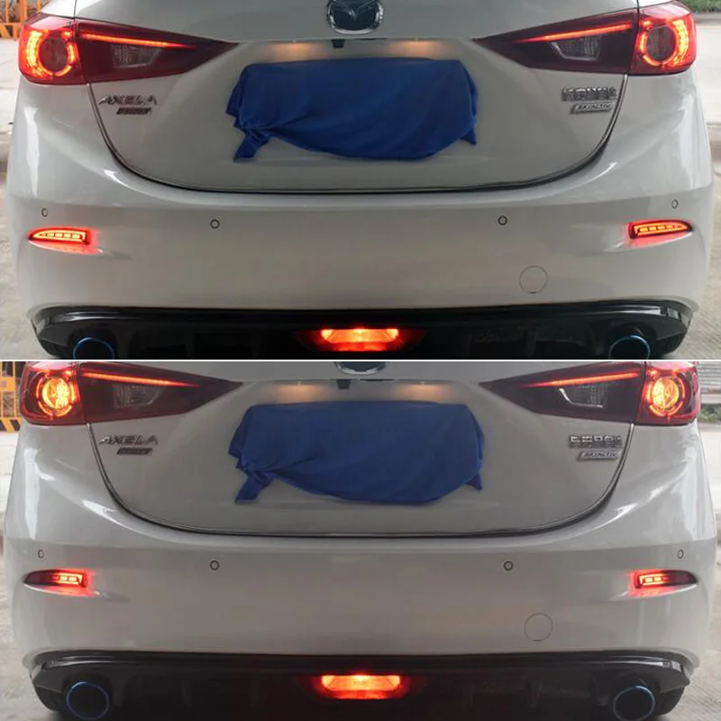 

Car LED Rear bumper light Rear Fog Lamp Auto Brake Reflector For Mazda 3 2014 2015 2016 2017 2018 Axela Rear Lights Assembly