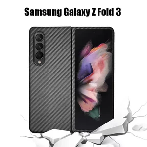z fold3 5g carbon case ultra thin 2in1 matte 100 real carbon fiber case for samsung galaxy z fold 3 case aramid fiber cover free global shipping