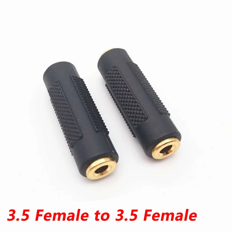 

1/2Pcs Gold Plated 3.5mm Female to 3.5mm Female Jack Audio Coupler Adapter