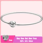 Женский браслет из серебра 925 пробы, с подвесками-бусинами