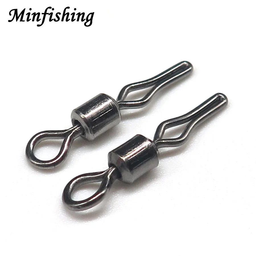 Minfishing 50/100 шт./партия вертлюжный рыболовный крючок Соединитель с боковым | Отзывы и видеообзор -32826849218