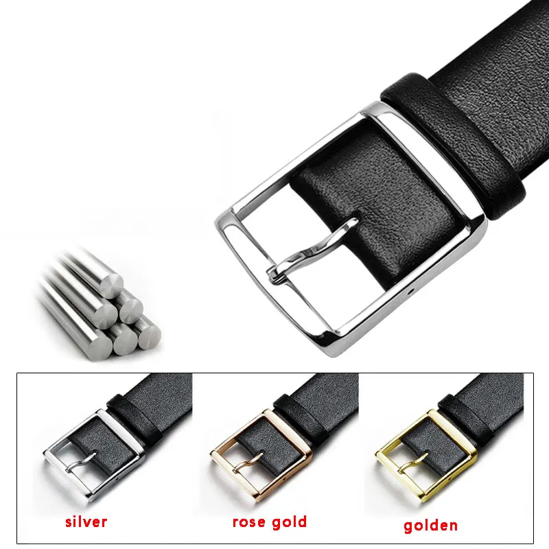 Кожаный ремешок для часов 22 мм белый черный красный коричневый подходит