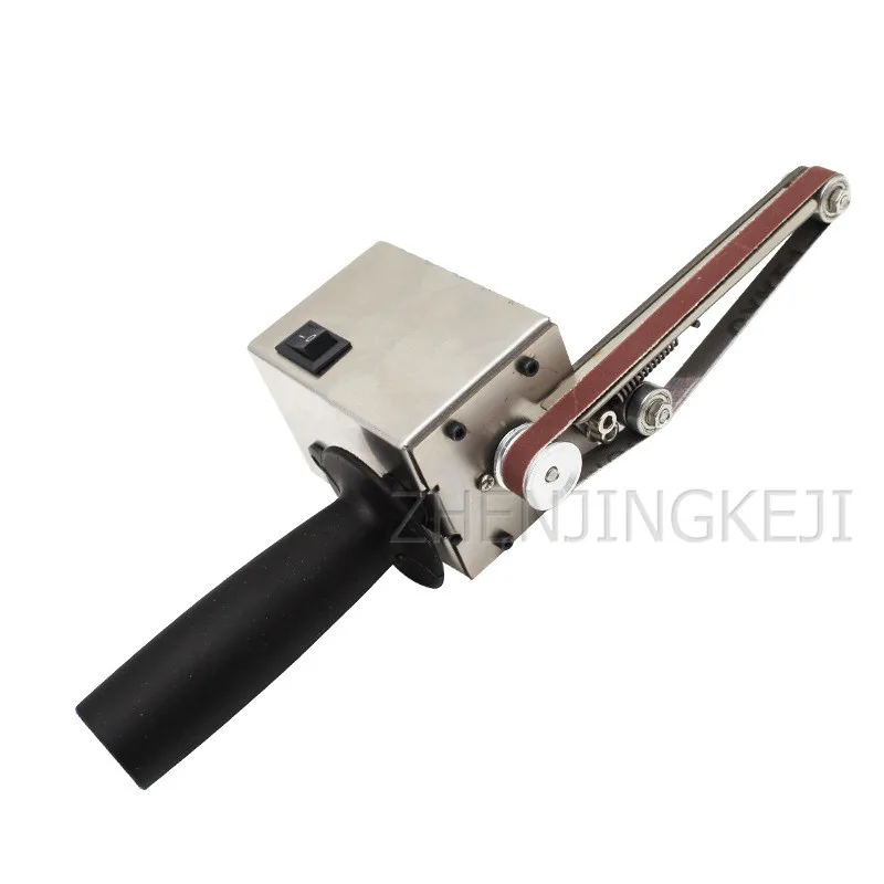 Stainless Steel Sander Belt Grinder Handheld Sanding Belt Machine Polisher Polishing Tools Mini Sharpener Woodworking Equipment