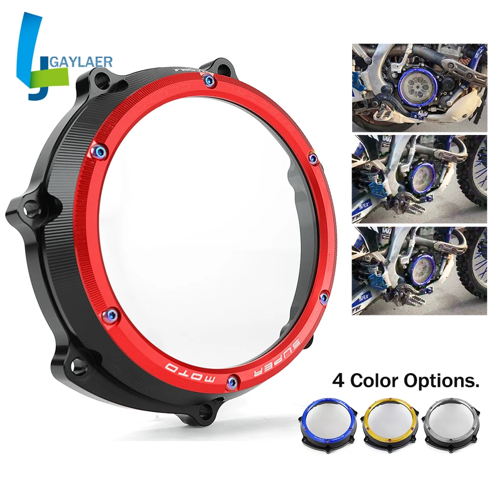 

Прозрачная крышка сцепления мотоцикла для Yamaha YZ250F WR250F 2001-2013 защита двигателя