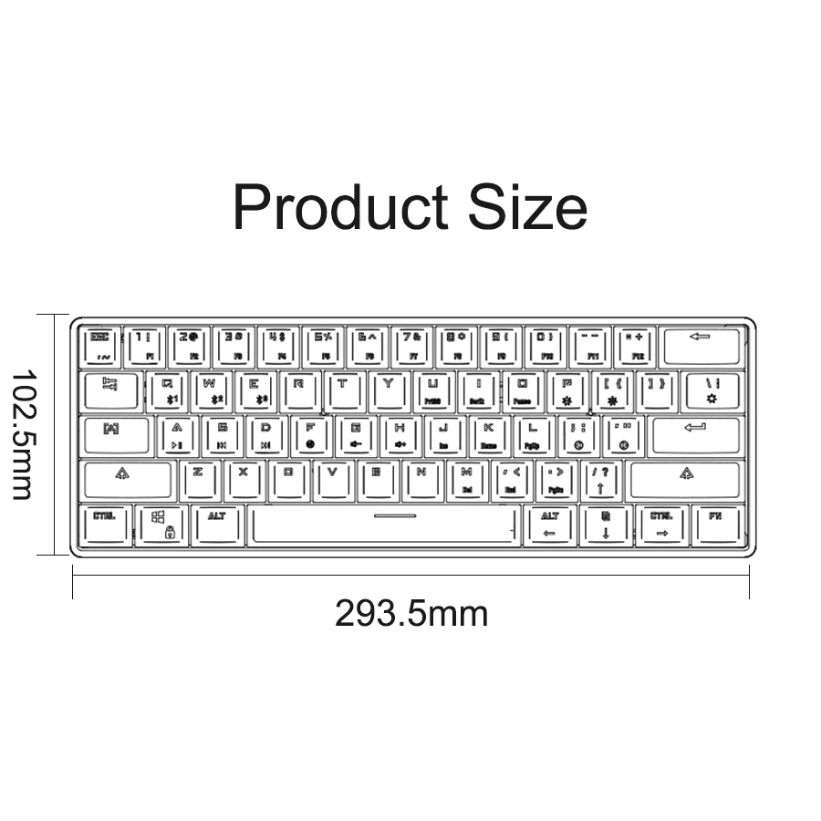 

Rechargeable Bluetooth-compatible Gaming Mechanical Keyboard With Backlit For PC Gamer Dual Mode Type-C Wired Keyboard Mouse Set