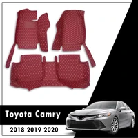 car floor mats for toyota camry 8th xv70 2018 2019 2020 2021 custom automobile carpets covers auto interior accessories rugs