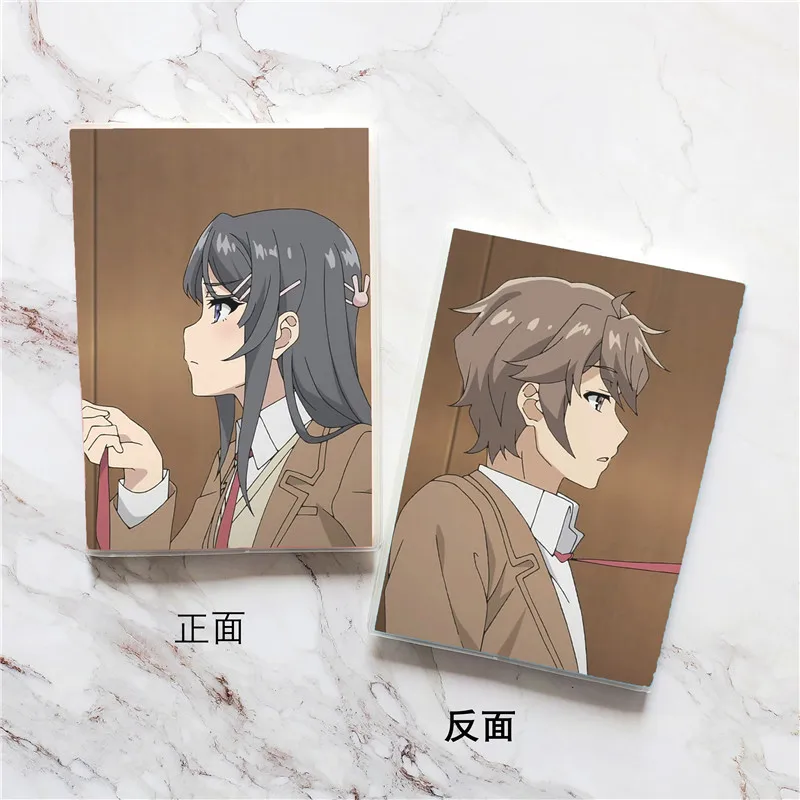 Rascal Does Not Dream of Bunny Girl Senpai Cosplay Notebook Cartoon Note Book Japanese Anime School Student Diary | Тематическая