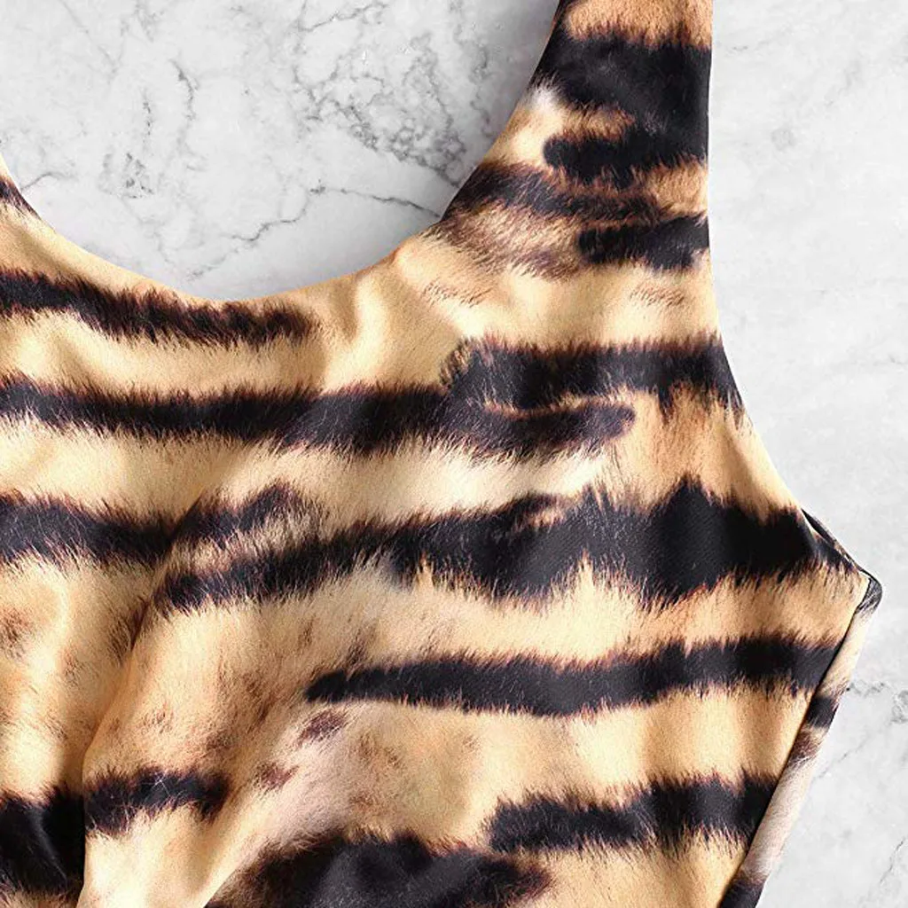 

Women's Swimming Suit 2021 Sexy Women Bikini Set Leopard Print Padded Swimwear Bathing Swimsuit Beachwear swimwear women tankini