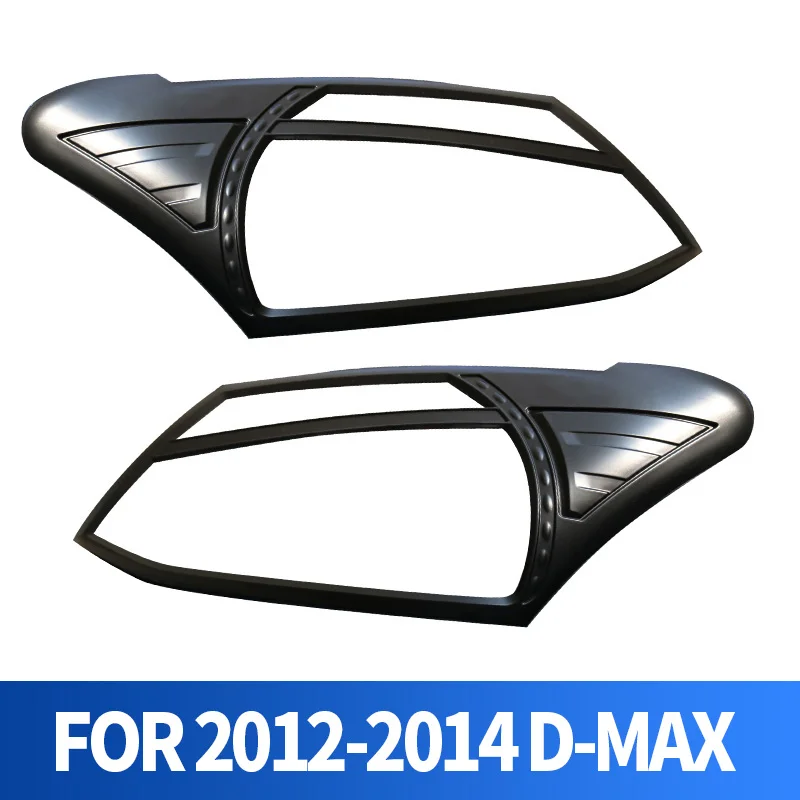 Бесплатная доставка для ISUZU красный черный с надписью передний светильник крышка