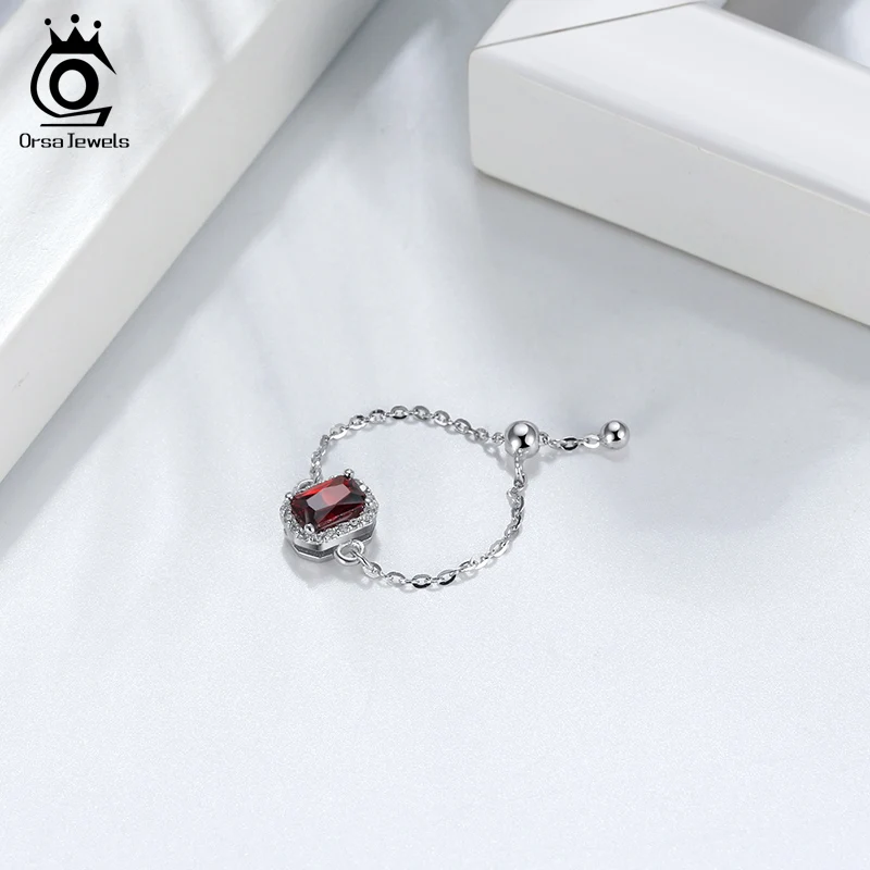 Серебряные кольца ORSA JEWELS регулируемая цепочка с отверстием для девочек