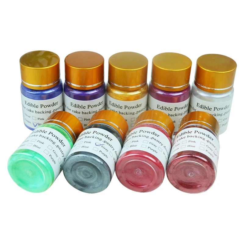 10 г/бутылка разноцветная пищевая пудра для украшения торта | Дом и сад