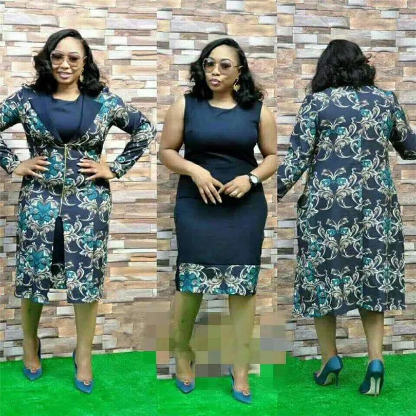 2020 новый элегантный модный стиль осенний женский костюм с принтом в африканском